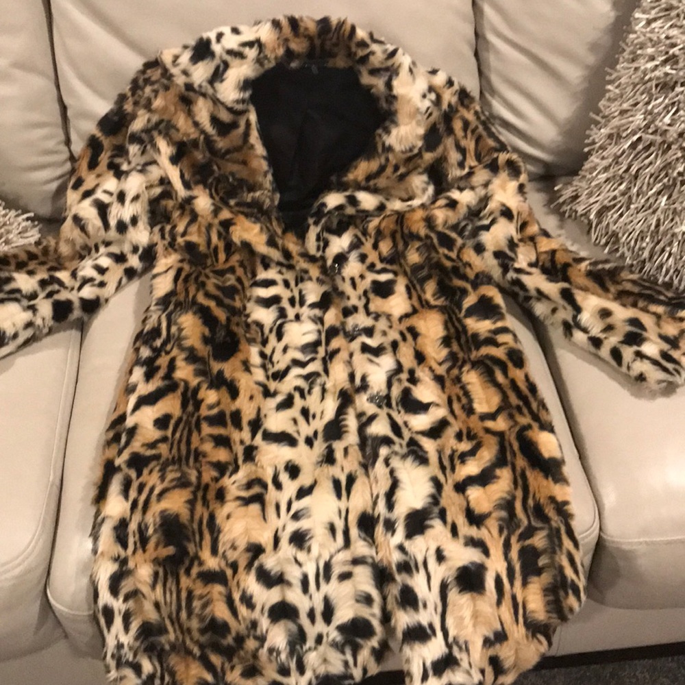 Faux fur coat